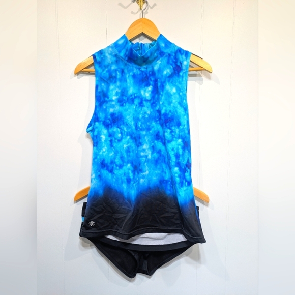 Athleta 3 Piece Swimwear Set Plus Coverup  Size 34D‎ Top Small Bottoms - Picture 1 of 14